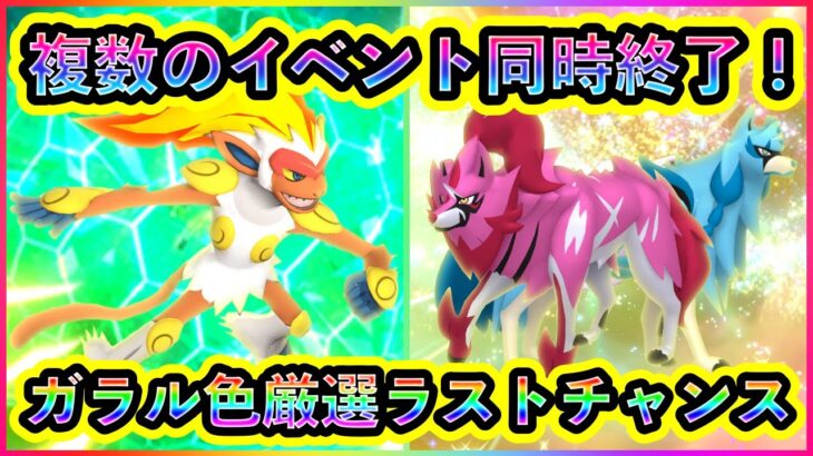 【ポケモンSV】とうとう複数の限定イベントが一斉終了！色違いガラル伝説を厳選できるGOでのラストチャンスも見逃すな！【碧の仮面】【藍の円盤】