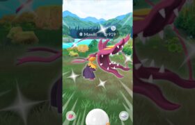 Shiny mega Mawile catch on Pokémon Go #shorts #shiny #mega #rare #debut #catch #evolve #game