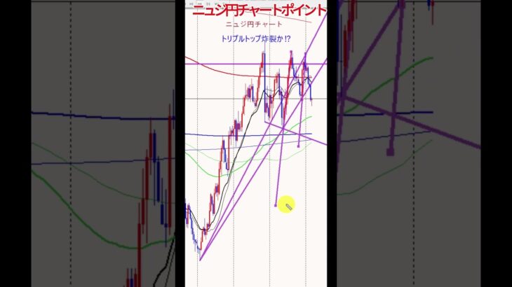 ニュジ円チャートポイント❕TT炸裂か⁉ #投資 #fx手法 #ポケモン