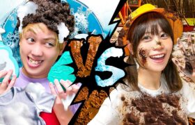 どっちが勝つ？全力でよごす娘 VS どんな汚れも落とすママ！小学校で遊んで汚れた服…ゆかにお絵かき…イタズラするとお母さんに怒られるぞ！【寸劇】