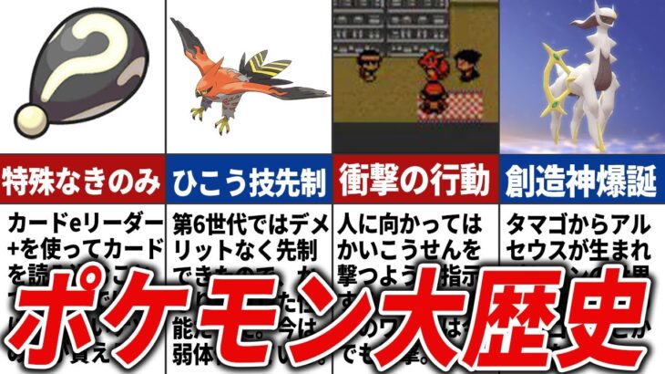 激動すぎるポケモンの歴史を徹底解説【総集編】