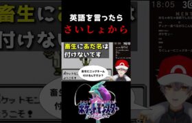 【 英語禁止ポケモン 】コメント欄のサツ意が高い #英語禁止 #ポケモン #vtuber #ゲーム実況 #新人vtuber #男性vtuber #切り抜き #shorts