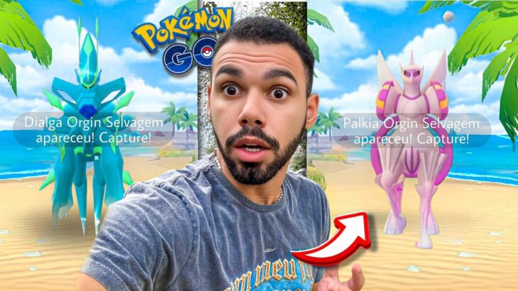 DIALGA E PALKIA SHINY🚨AO VIVO🚨 EVENTO NO JAPÃO!!!  #pokemongo