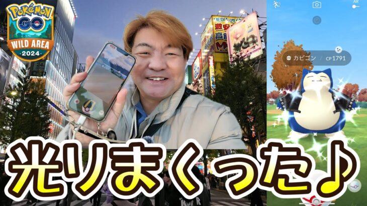 【ポケモンGO】光りまくった♪　ワイルドエリアグローバル♪