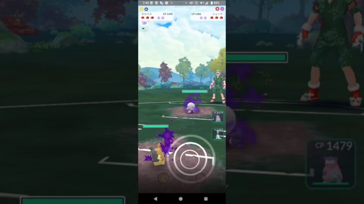 ポケモンGO闘争心カップ対戦モルペコ＆ヤドラン＆サーナイト全4戦①