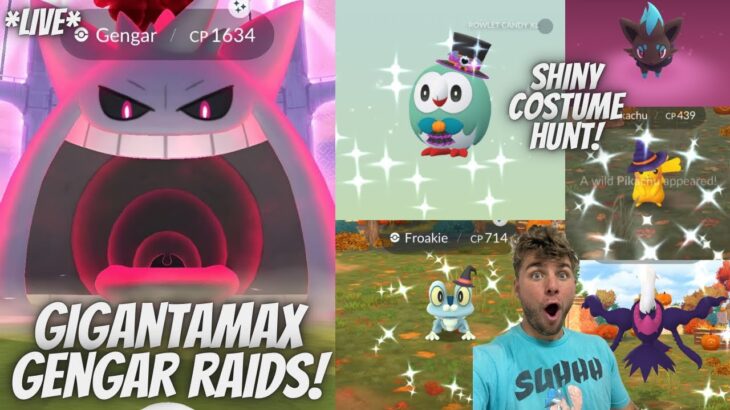 ✨ Gigantamax Gengar Raids! Costume Shiny Hunt and MORE In Pokemon Go!✨