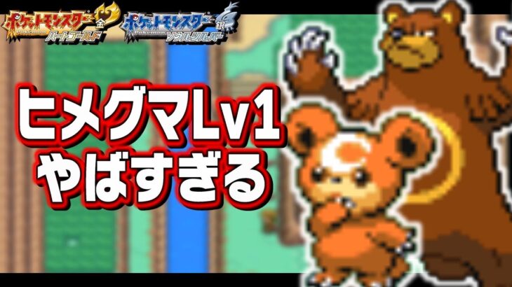 ヒメグマLv1が最初のポケモンだったら