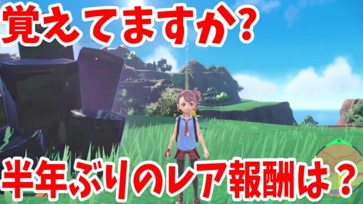 【ポケモンSV】覚えていますか？レアアイテムを入手！半年ぶりの結果は？【ポケモンスカーレットバイオレット・ゼロの秘宝】