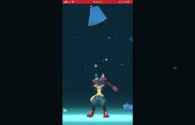 ルカリオをメガルカリオにメガシンカ！#ポケモンgo #pokemongo