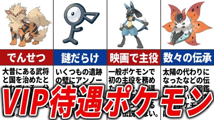 【ほぼ伝説】特別扱いされている一般ポケモンまとめ【歴代ポケモン】