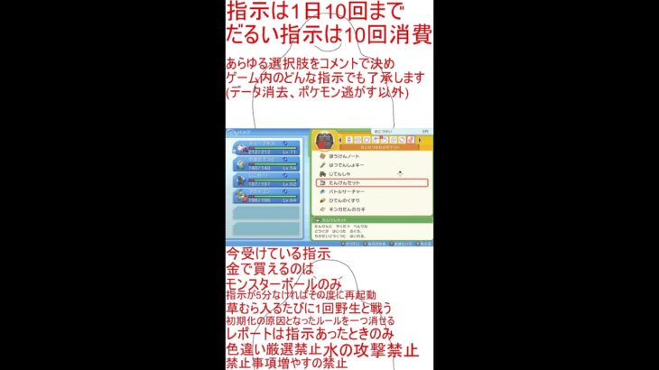 コメントの指示のみでポケモンクリアする放送リベンジ44