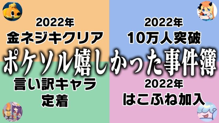 【廃人の目にも涙】ポケソル5年間の活動で『嬉しかった事件TOP3』を発表します