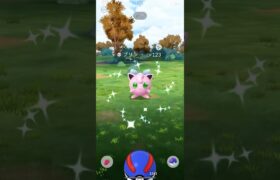 【ポケモンGO】 プリン（色違い・リボン付き） 捕獲動画！！