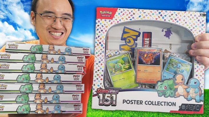 J’AI OUVERT UNE TONNE DE ”POKEMON 151 POSTER COLLECTION” !