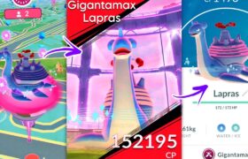 *NEW* 6 Star GIGANTAMAX LAPRAS RAID (Max BATTLE) in Pokemon GO.