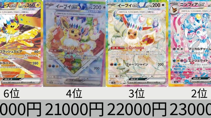 【ポケカ】フラゲ相場ランキング！テラスタルフェスex SR以上&マスターボールミラー【Pokémon cards】Prismatic Evolution ranking