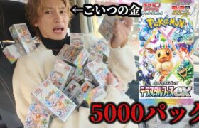 友達の金で最新ポケカありえへんくらい買い占めてブラッキー当てさせてみた【テラスタルフェス】