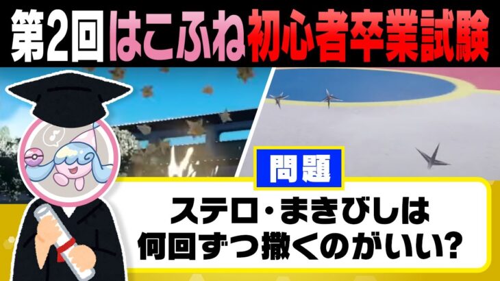 【再試】これが解けたらポケモン廃人‼️”初心者卒業試験”の超難問をはこふねはクリア出来るのか⁉️