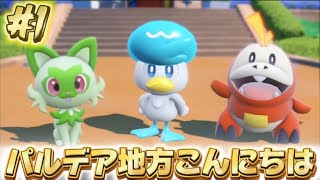 パルデア地方こんにちは #1 【ポケモンスカーレット・バイオレット】