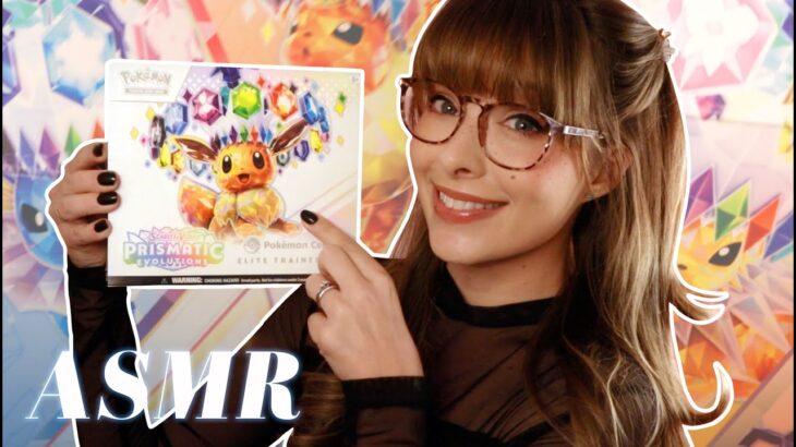 ASMR 🤍 Prismatic Evolutions ETB & Pokémon Card Opening! 🤍 Relax, Unwind & Pull Eevees With Me!