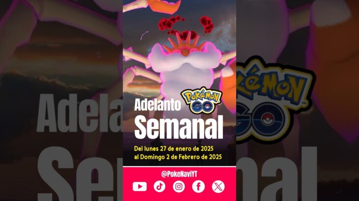 Adelanto semanal Pokémon GO (27 de enero – 2 de febrero)