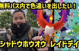 【ポケモンGO】沼はごめんだ！無料パス内で色違いを狙う！シャドウホウオウのレイドデイ