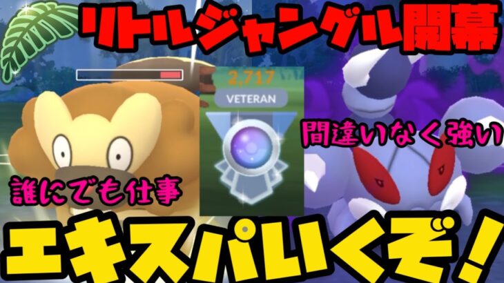 【ポケモンGO】リトルジャングル開幕！エキスパいくぞ！【リトルジャングルカップ】