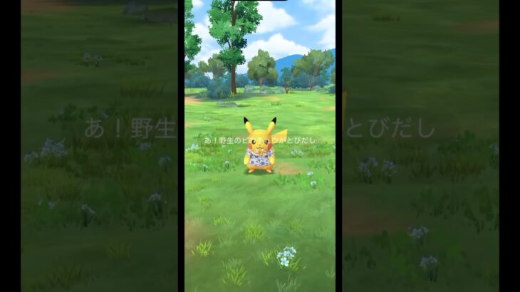 【ポケモンGO】沖縄限定のかりゆしピカチュウがかわいすぎる🥹！！ #ポケモンgo #pokemongo #ポケgo #ピカチュウ #おさんぽおこう