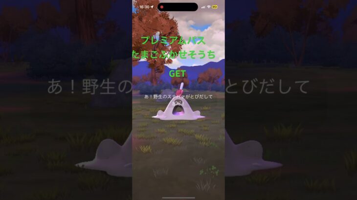 ポケモンGOアイテムプレミアムパス、たまごふかせ装置10秒