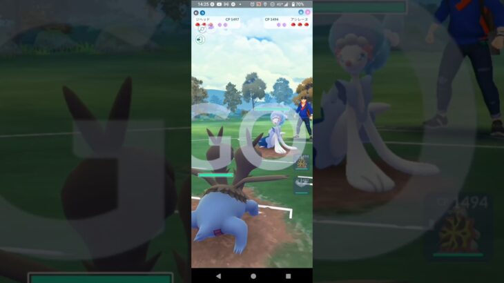 ポケモンGOスーパーリーグ対戦ジヘッド＆バクガメス＆チルタリス全5戦①ドラゴン縛り〜