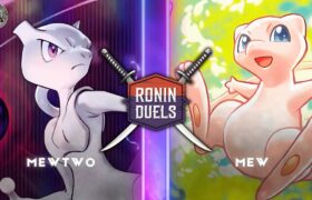 Mew Takes on Mewtwo in Epic Psychic Pokemon Battle