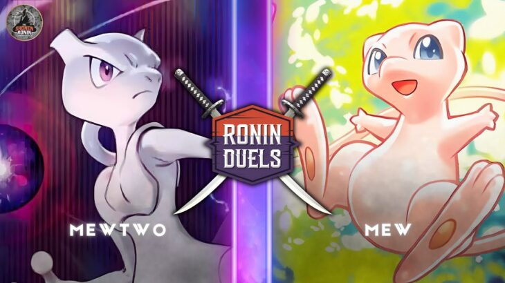 Mew Takes on Mewtwo in Epic Psychic Pokemon Battle