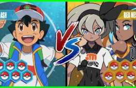 Pokémon Battle Pedia: Ash Vs Bea and Nessa