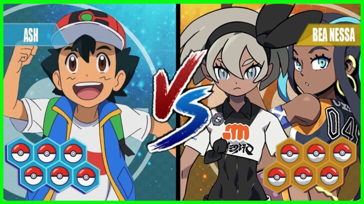 Pokémon Battle Pedia: Ash Vs Bea and Nessa