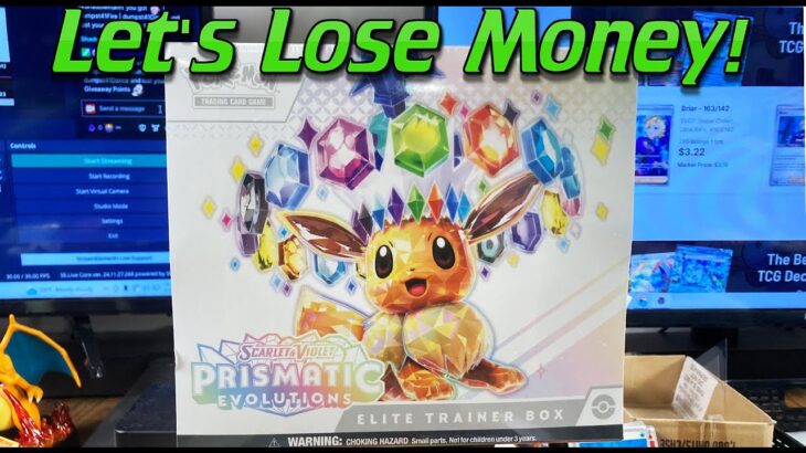 Profit or loss? Prismatic Evolutions Elite Trainer Box