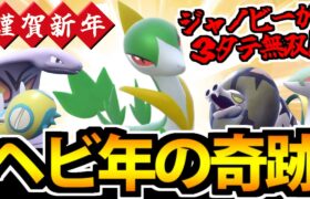 【ポケモンSV】謹賀新年!! まさかのジャノビーが３タテ無双!? ヘビ統一の奇跡【巳年】