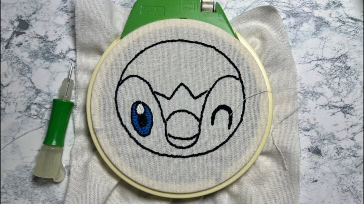 【フリステ！ライブ配信】ポッチャマ刺繍してみる・後半【ポケモン】