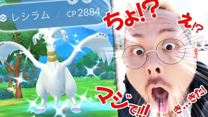 帰ってきた！？しかも色違いで！？100％レシラム爆誕！？スペシャル背景こいこいこいこい！！！！【ポケモンGO】