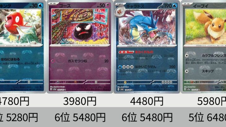 【ポケカ】ゲンガーやばすぎ！マスターボールミラー全種最新販売価格ランキング！ポケモンカード151 25年2月【Pokémon cards】Marketprice of Masterball