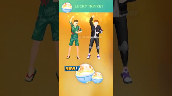 1st time using NEW *LUCKY TRINKET* in Pokemon GO.