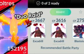 *DUO* DYNAMAX MOLTRES Raid (without Max Mushroom) in Pokemon GO.