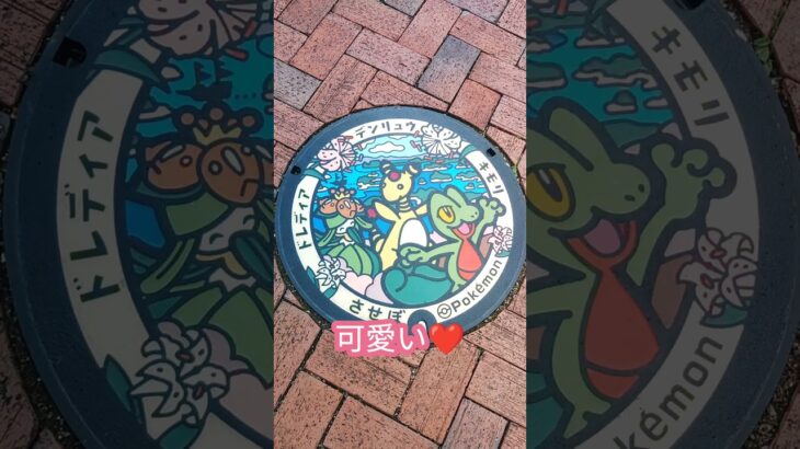 佐世保市のマンホール激カワ！#ポケモン#ポケモンGO#マンホール