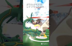 【ポケモンGO】ガラルカモネギレイドやってみた