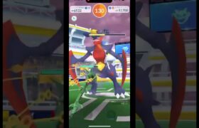 【ポケモンGO】天候ブーストなしでメガガブリアスをメガレックウザのみでソロ討伐！！ #ポケモンgo #shorts #pokemongo