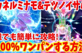 【ポケモンSV】ウネルミナモとテツノイサハを必ずワンパン攻略する方法まとめ【ポケモンスカーレットバイオレット・ゼロの秘宝】