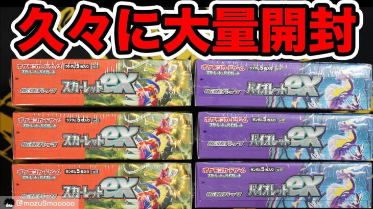 【ポケカ】久々に大量開封！スカーレットexとバイオレットex！！#ポケモンカード #ポケポケ #pokemoncards 　#テラスタルフェスex