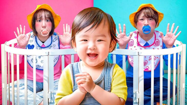 もしも小学生が赤ちゃんになったら…ママおかし食べたい！宿題やりたくない＞＜お母さんが幼稚園児のおせわで大混乱！【寸劇】