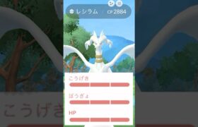 100%色違いレシラム爆誕‼️背景は…！？ #ポケモンGO #レシラム　#色違い100