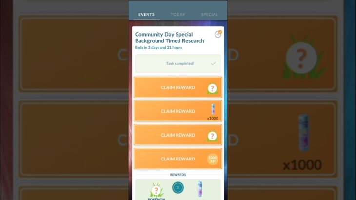 Community day special background timed research pokemongo #ポケモンgo #pokemon #pokemongo #fieldresearch