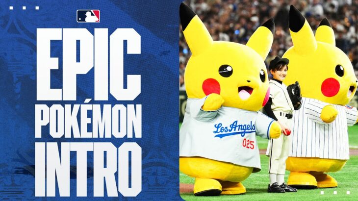 EPIC Pokémon-themed introductions for Dodgers vs. Cubs during the 2025 Tokyo Series!